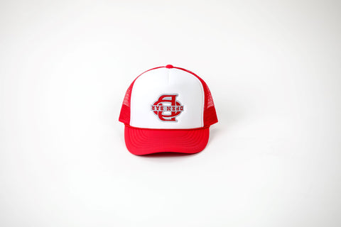 Bottoms Up Trucker Hat (Red/White)