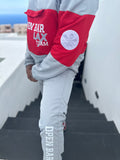 LAX Nylon Sweatsuit (Gray/Red)