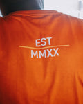 Omitted Long Sleeve T-Shirt (Orange/Cream)