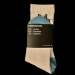 Omitted Socks (White/Blue)